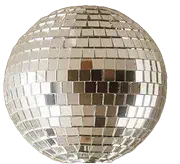 Shiny disco ball for parties