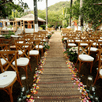 Elegantly decorated ceremony room